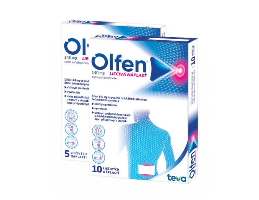 Olfen 140 mg, liečivá náplasť